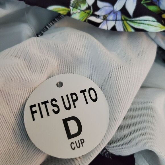 NEW SWIM SOLUTIONS ruffled one piece 18W - Picture 4 of 7